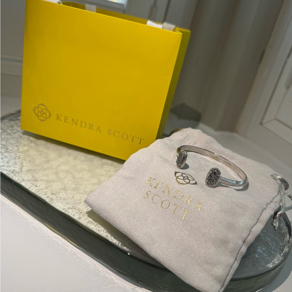 Kendra Scott Silver Bracelet with Sparkling Stones